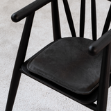 Storm Kid's Chair - Black stained oak